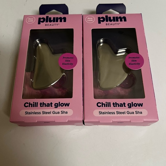 Other - Plum Beauty Chill That Glow Stainless Steel Gua Sha (Set of 2)